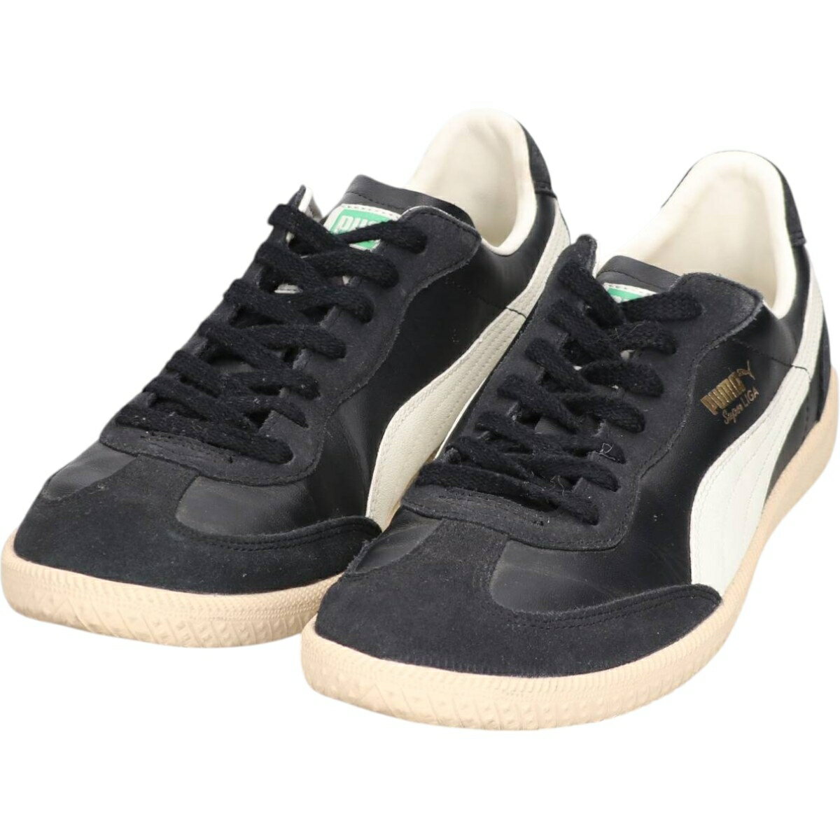 古着 プーマ PUMA SUPER LIGA OG RETRO スーパーリーガ レトロ スニーカー 10.5 メンズ28.5cm相当 /saa014897 【中古】 【260321】 ブラック系 春夏秋冬