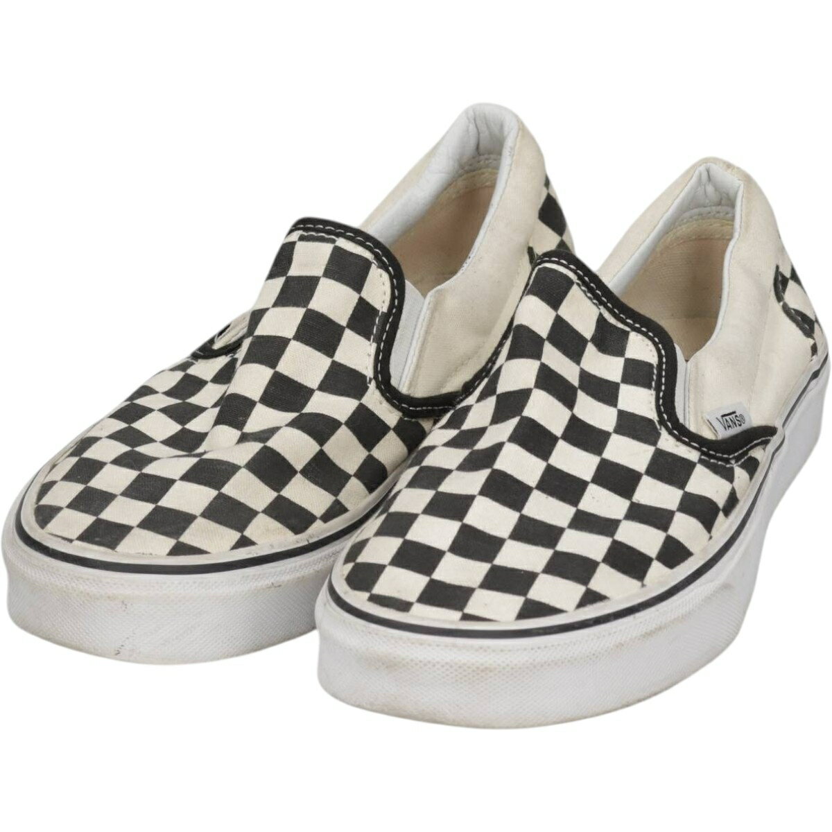 古着 バンズ VANS SLIP-ON スリッポン チェッカーフラッグ スニーカー 6 レディース23.0cm相当 /saa015221 【中古】 【260418】 【Elulu/エルル】