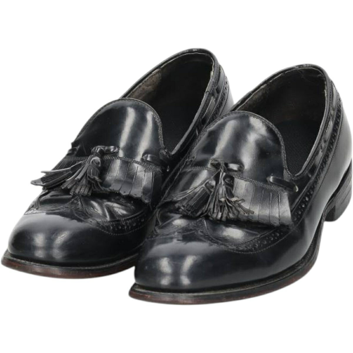 古着 ボストニアン Bostonian Mansfield キルト ウイングチップ タッセルローファー USA製 10D メンズ28.0cm相当 /saa016083  