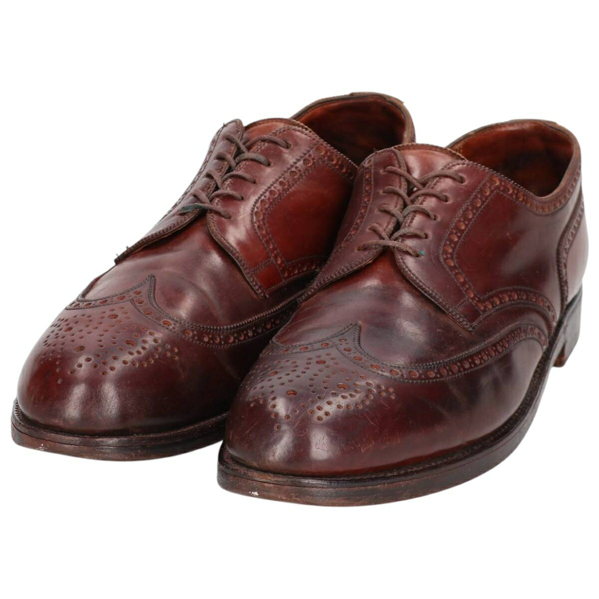 古着 BUDAPEST フルブローグ ウイングチップシューズ 10 1/2E メンズ29.5cm相当 /sva001030 【中古】 【260130】 【DL2603-BS】