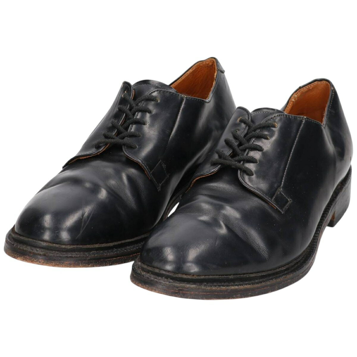 樂天商城 - 古着 ROYAL TWEED プレーントゥシューズ 英国製 9 1/2 メンズ28.0cm相当 /svb001040 【中古】 【260205】 ブラック系 春夏秋冬