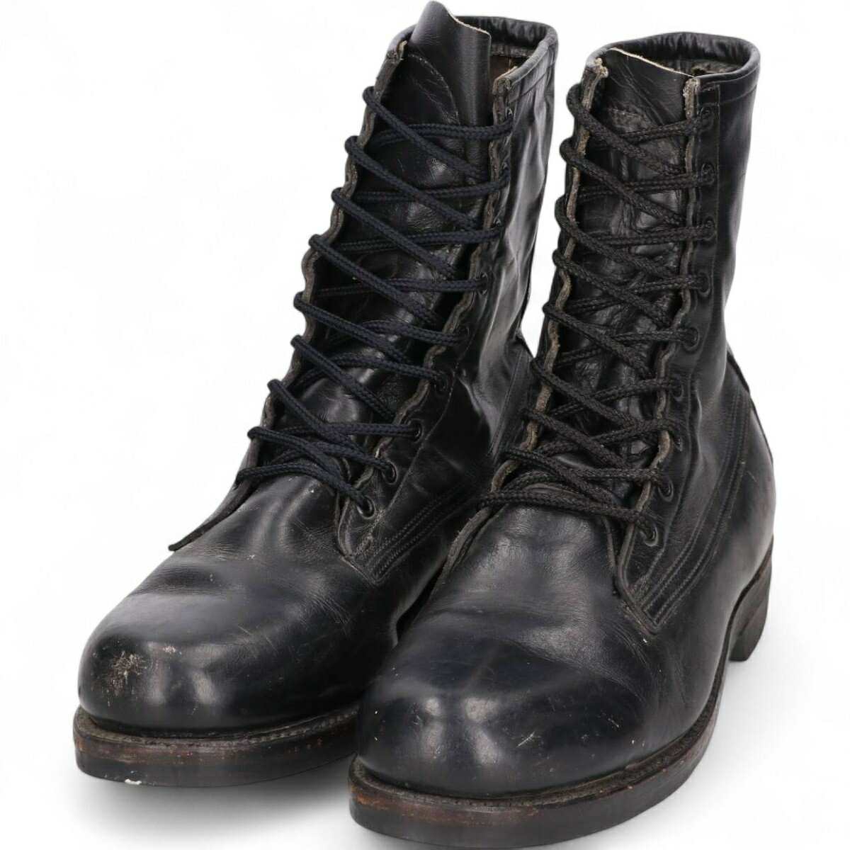 古着 70'S U.S.NAVY スチールトゥ ミリタリーブーツ USA製 9 1/2D メンズ27.5cm相当 ヴィンテージ /svb001091 【中古】 【251013】 【V2510】