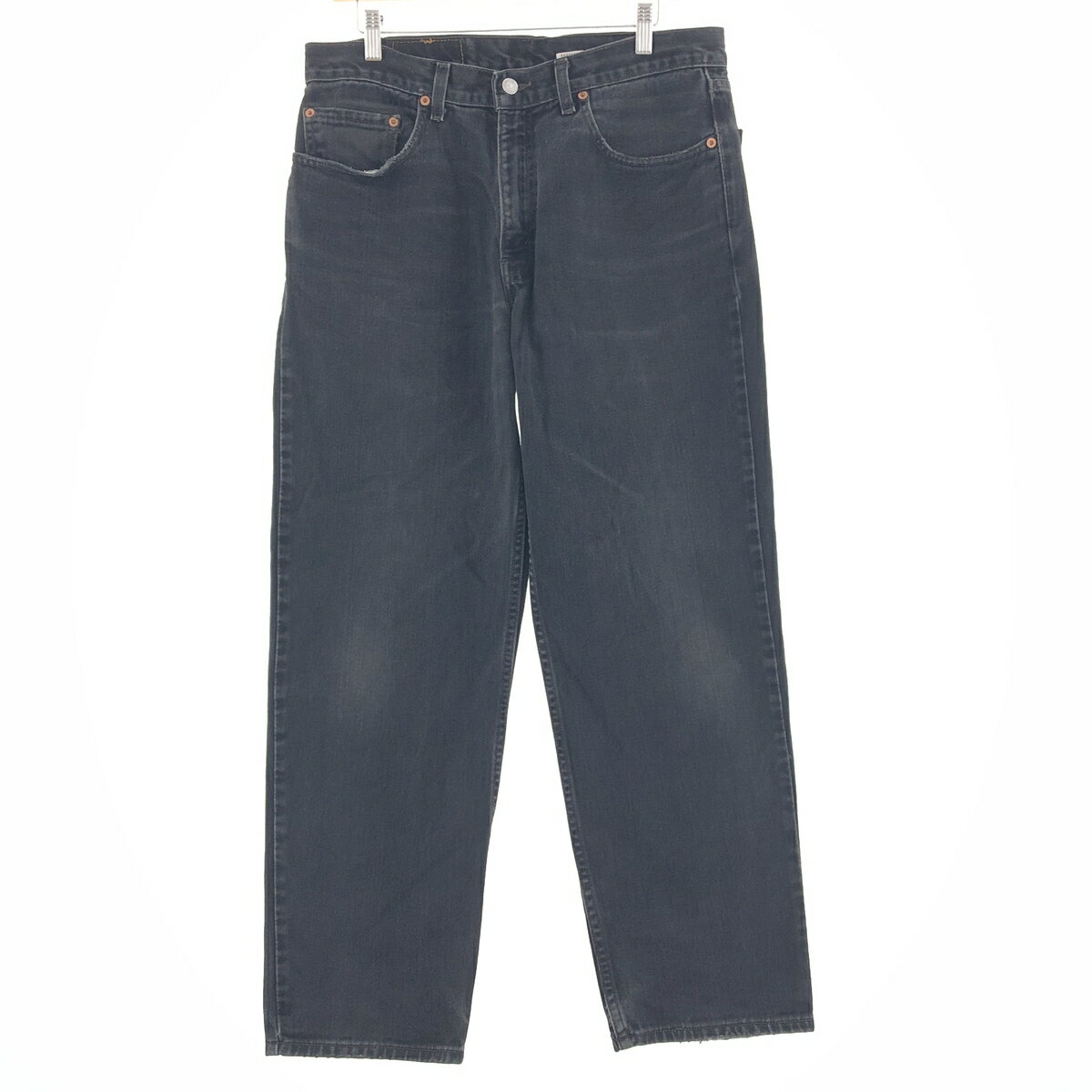 古着 00年代 リーバイス Levi's 550 RELAXED FIT ブラックデニム テーパードデニムパンツ メンズw34 /taa000827 【中古】 【231103】