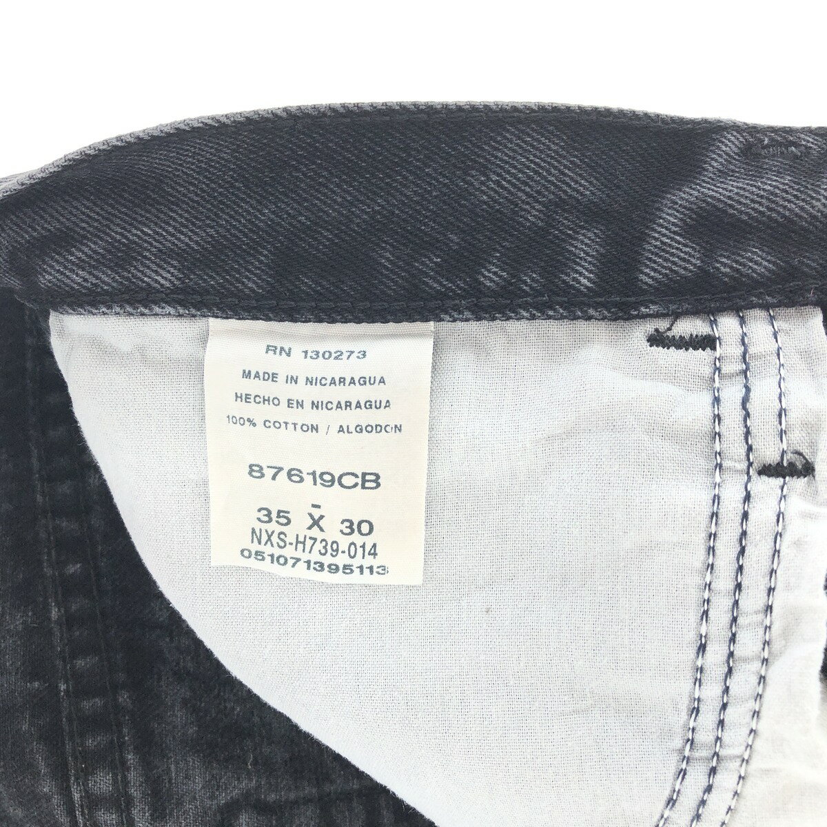 古着 RUSTLER ブラックデニム デニムパンツ メンズw35 /taa000956 【中古】 【231111】