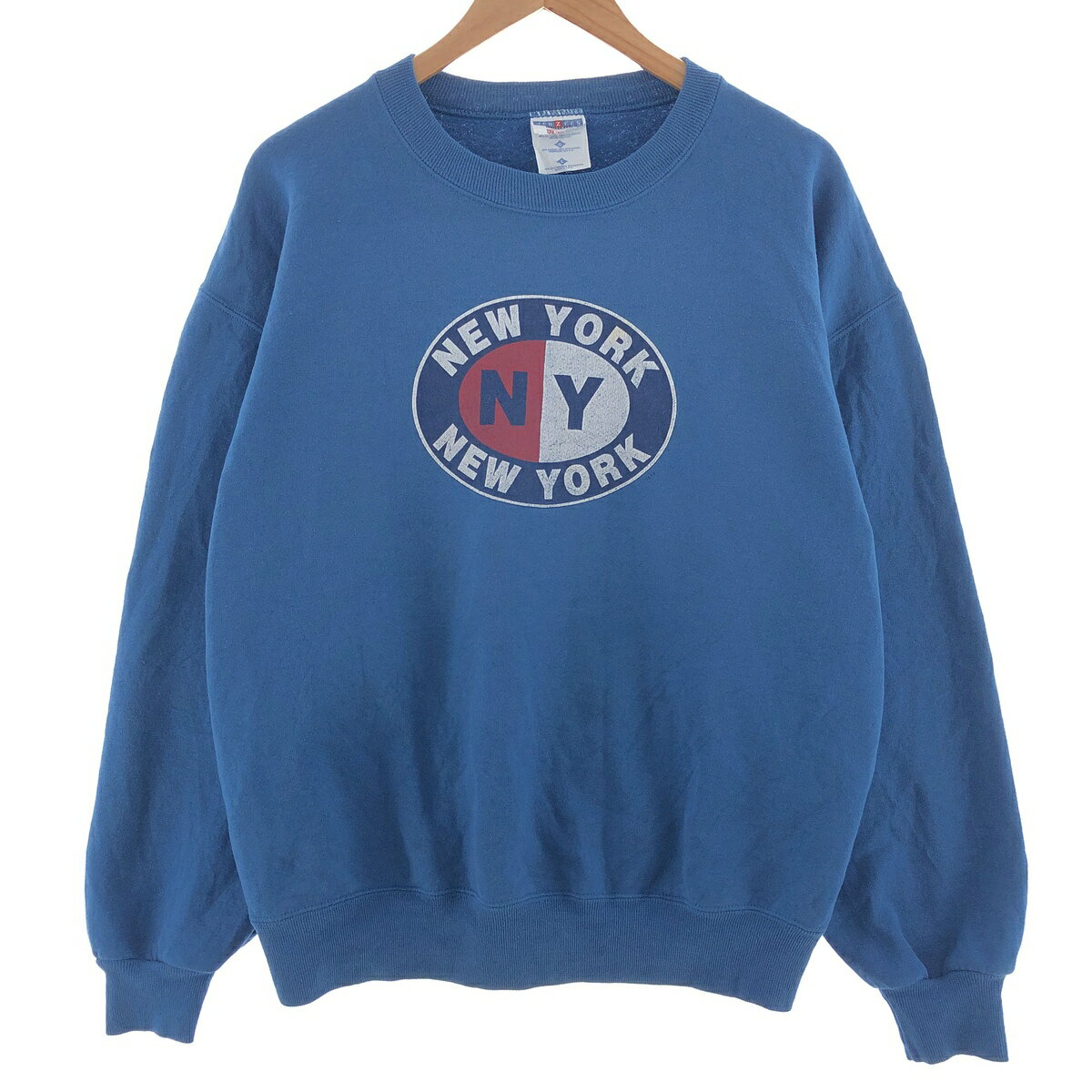 古着 90年代 ジャージーズ Jerzees プリントスウェットシャツ トレーナー USA製 メンズL ヴィンテージ /taa002634 【中古】 【231224】