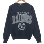 古着 NFL LOS ANGELES RAIDERS ロサンゼルスレイダーズ プリントスウェットシャツ トレーナー メンズL ヴィンテージ /taa002701 【中古】 【231202】 【SS2403】