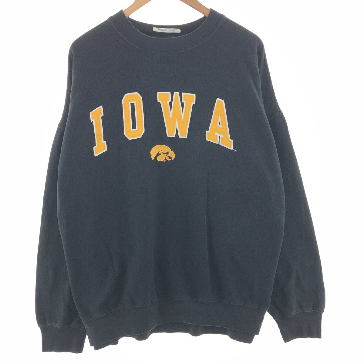 古着 old varsity brand IOWA HAWKEYES アイオワ ホークアイズ カレッジスウェットシャツ トレーナー メンズXXL /taa003307 【中古】 【231225】