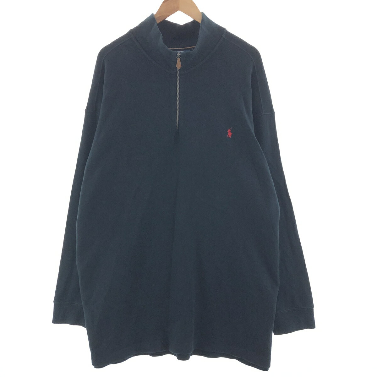 古着 ビッグサイズ ラルフローレン Ralph Lauren POLO by Ralph Lauren ハーフジップスウェットシャツ トレーナー メンズXXXL /taa003516 【中古】 【231127】