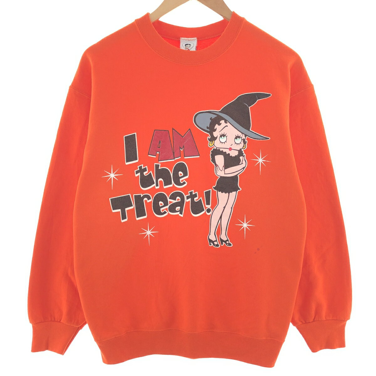 古着 BETTY BOOP ベティブープ キャラクタースウェットシャツ トレーナー メンズL /taa003529 【中古】 【231127】 ss2501_50