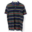 ラルフローレン POLO by Ralph Lauren 半袖 ボーダーポロシャツ メンズL Ralph Lauren /wer2732 【古着屋JAM】【中古】 160520