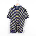 ラルフローレン POLO by Ralph Lauren 半袖 ボーダーポロシャツ メンズL Ralph Lauren /wer3151 【古着屋JAM】【中古】 160520