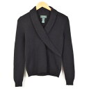 ラルフローレン LAUREN ローレン カシュクール ショールカラー アンゴラ混 ウールニットセーター レディースS Ralph Lauren /wez7772 【中古】 【170121】【SS1712】