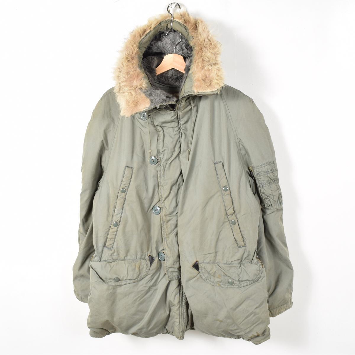 69年納品 米軍実品 N-3B USA製 U.S.AIR FORCE ミリタリー フライトジャケット メンズL ヴィンテージ /wey4847 【中古】 【170121】【PD191018】