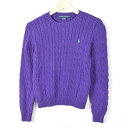 ラルフローレン POLO by Ralph Lauren ケーブル編み コットンニットセーター レディースM Ralph Lauren /wez9437 【中古】 【170318】
