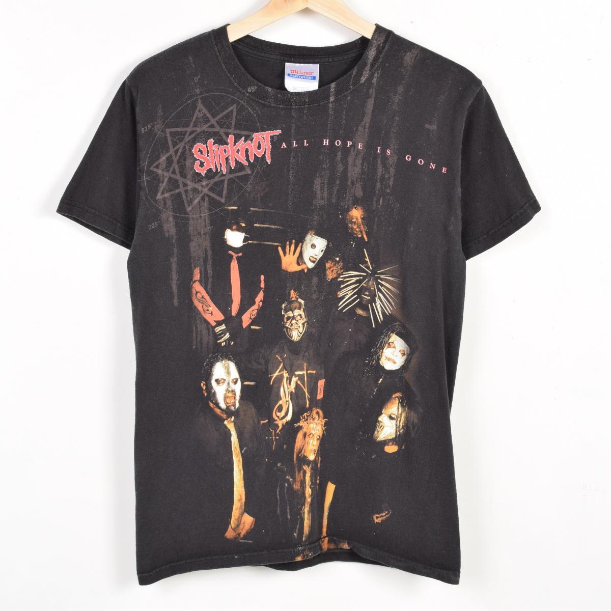 ヘインズ SLIPKNOT スリップノット バンドTシャツ メンズS Hanes /waa5326 【中古】 【170520】【SS1903】【TS1909】