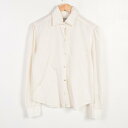 ラルフローレン POLO JEANS COMPANY ストライプ柄 長袖 シルク×コットン シャツ レディースL Ralph Lauren /waa5581 【中古】 【170424】