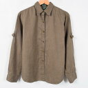 ラルフローレン LAUREN ローレン 長袖 リネンシャツ レディースM~L Ralph Lauren /wag2199 【中古】 【170521】