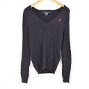 ラルフローレン Ralph Lauren RALPH LAUREN SPORT Vネック コットンニットセーター レディースM /wad0914 【中古】 【170821】