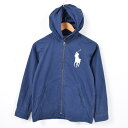 ラルフローレン Ralph Lauren POLO by Ralph Lauren ビッグポニー コットン×ナイロン パーカー レディースS /wag0279 【中古】 【170905】