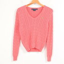 ラルフローレン Ralph Lauren RALPH LAUREN SPORT ケーブル編み コットンニットセーター レディースS /waf2420 【中古】 【170912】