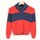 ラルフローレン Ralph Lauren POLO by Ralph Lauren ショールカラー コットンニットセーター レディースS /waf8871 【中古】 【171005】