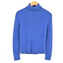 ラルフローレン Ralph Lauren LAUREN ローレン タートルネック リブ編み コットンニットセーター レディースM /wai1032 【中古】 【171003】