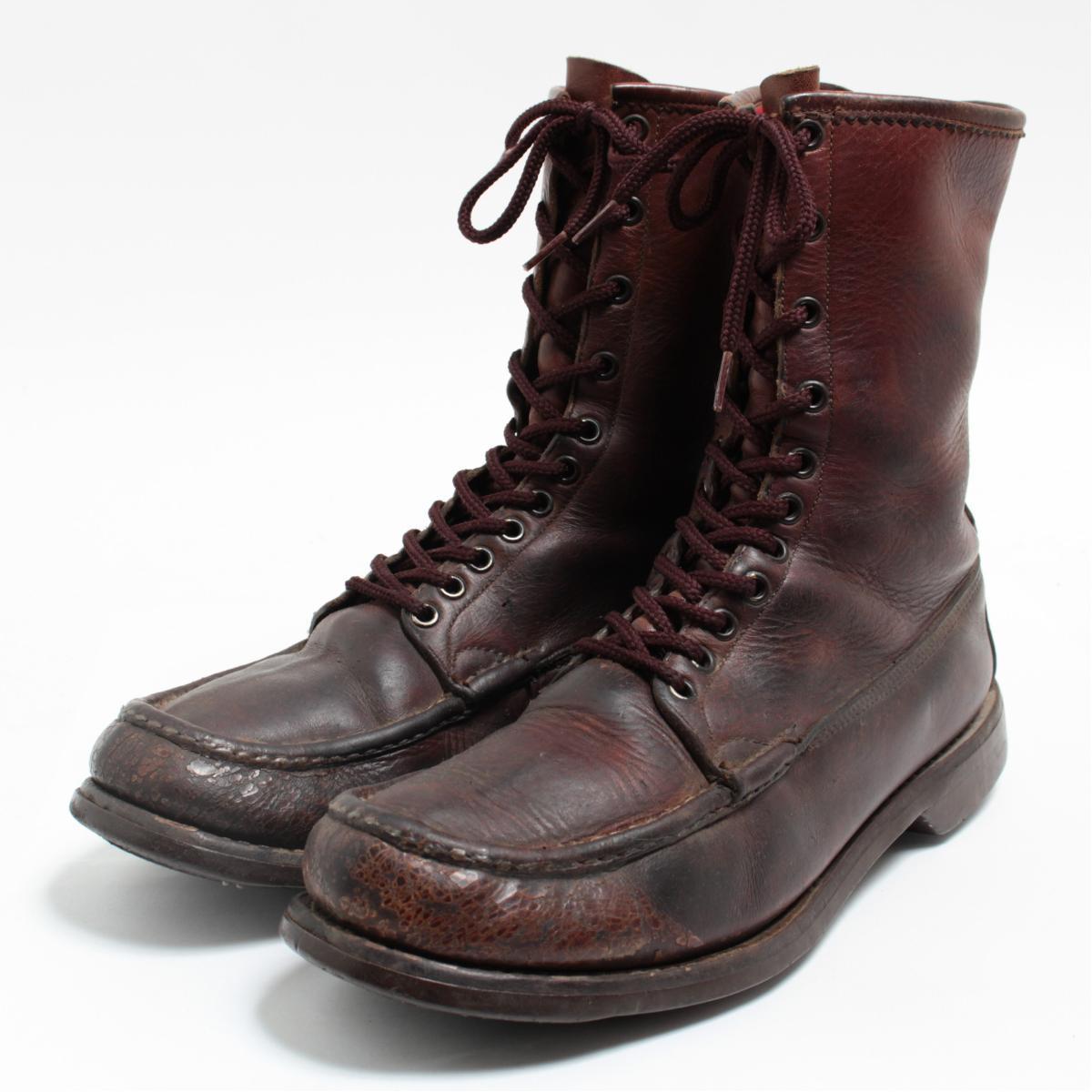 希少 60年代 ラッセルモカシン Russell Moccasin 白タグ モカシンブーツ メンズ28 0cm Bol5856 171204 Ss2007 Cs2007 その他ブーツ 古着屋jam ジャム