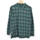 90年代 ラルフローレン Ralph Lauren POLO by Ralph Lauren チェック柄 長袖 ポロシャツ USA製 メンズS /waj5011 【中古】 【171102】