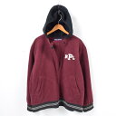 90年代 ラルフローレン Ralph Lauren POLO SPORT ポロスポーツ フード付き プルオーバー ウールスタジャン アワードジャケット メンズL /waj3265 【中古】 【171118】
