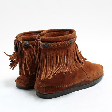 ミネトンカ Minnetonka フリンジブーツ 8 レディース25.0cm /boj7939 【中古】 【171127】【SS1812】