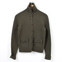 ラルフローレン Ralph Lauren LAUREN ローレン ハイネック ウールニットカーディガン レディースS /wam8633 【中古】 【171128】