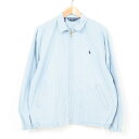 ラルフローレン Ralph Lauren シャンブレー スイングトップ スポーツジャケット メンズL /wam6004 【中古】 【171128】