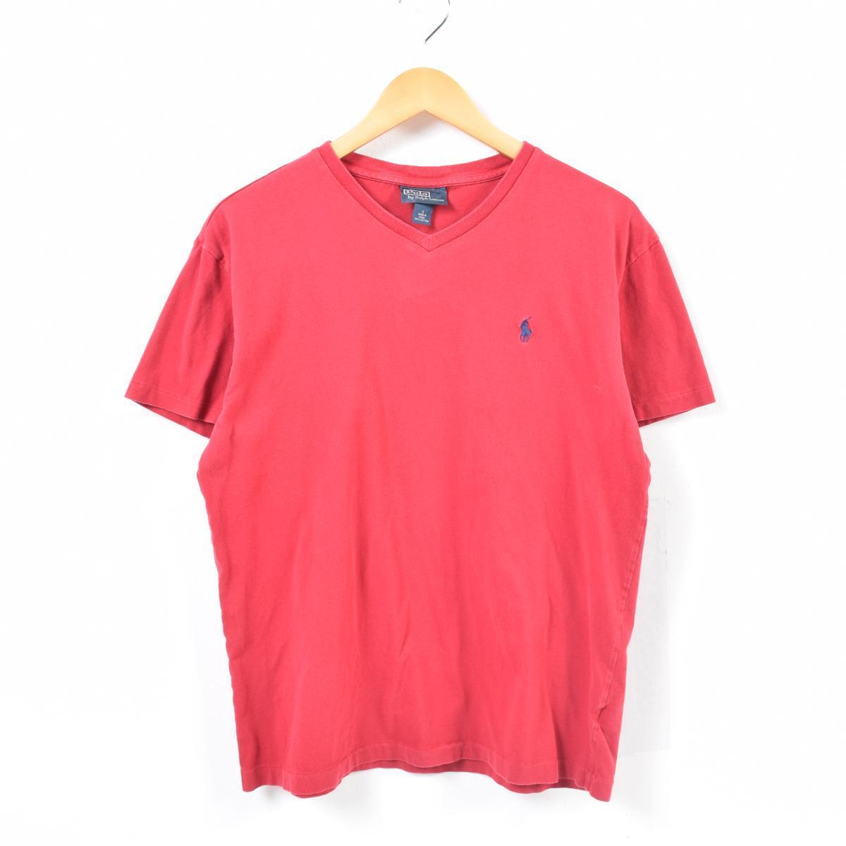 ラルフローレン Ralph Lauren Polo By Ralph Lauren Vネック ワンポイントロゴtシャツ メンズs Wam3308 古着屋ｊａｍ Pd Cs03 Pd10 Ss06 Ss07 Cs07 ワンポイントロゴ Tシャツ 古着屋jam ジャム