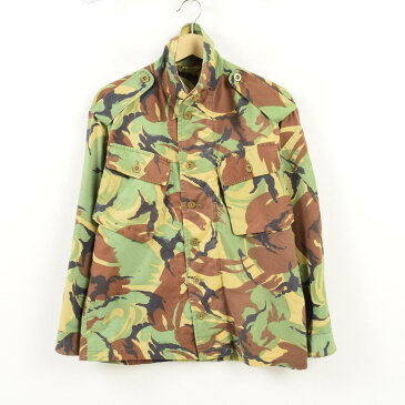 イギリス軍 DPMカモ 迷彩柄 ユーロミリタリー ユーティリティシャツ メンズM /wal4967 【中古】 【180223】