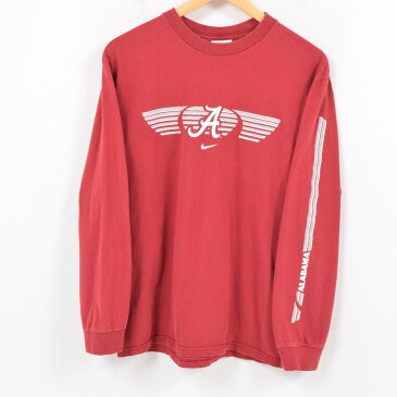 ナイキ NIKE TEAM ロングTシャツ ロンT 袖プリント メンズS /wap2539 【中古】 【180320】【PD1806】