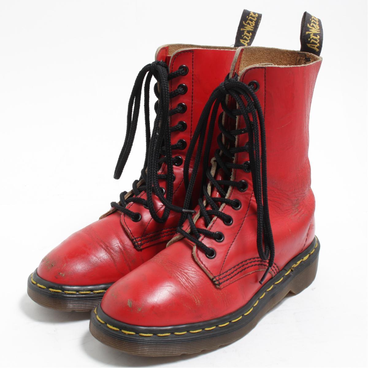 ドクターマーチン Dr.Martens 10ホールブーツ 英国製 UK4 レディース22.5cm /bom5010 【中古】 【180330】【PD191107】【GS1911】【【SS1912】】