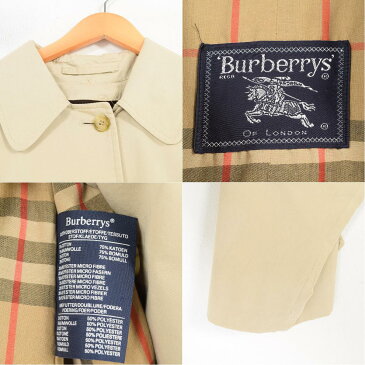 バーバリー Burberry's BURBERRYS OF LONDON ステンカラーコート バルマカーンコート レディースL /waq5244 【中古】 【180407】