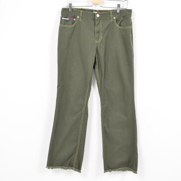 90年代~ トミーヒルフィガー TOMMY HILFIGER JEANS コットンパンツ レディースXL(w35) /war7496 【中古】 【180423】【PD191018】【GS1911】【TS2001】【ws2001】【【WS2001】】