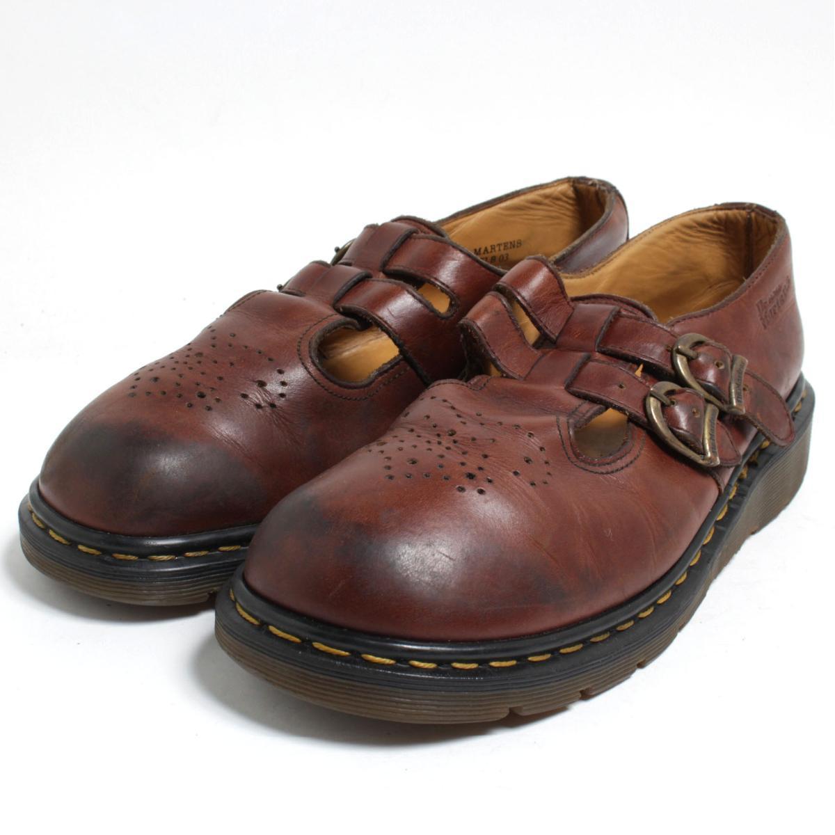 ドクターマーチン Dr.Martens ストラップシューズ 英国製 UK8 メンズ26.5cm /bom4059 【中古】 【180423】【GS1911】