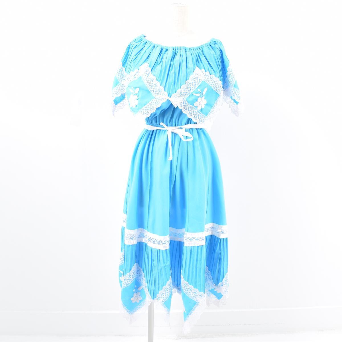 Lupita 刺繍 レース ノースリーブ フレアワンピース レディースl ヴィンテージ Was2479 Pd01 Cs03 Ss07 Cs07 Ss09 Js10 Ss2101 Cs2101 ノースリーブワンピース 古着屋jam ジャム