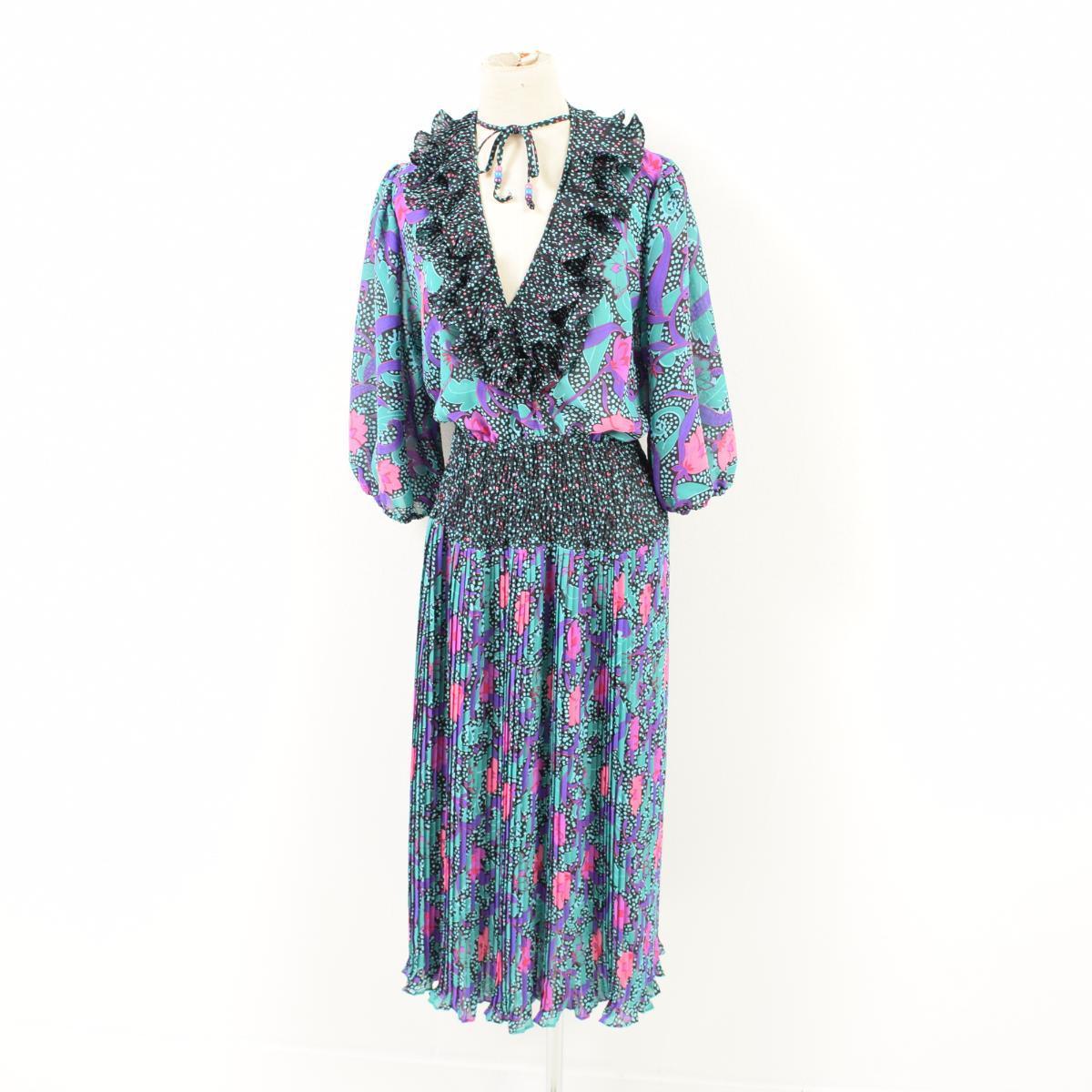 正規取扱店 Susan スーザンフレイス 80年代 Freis 中古 Eaa ヴィンテージ レディースm Usa製 ワンピース 七分袖 総柄 Assorti ワンピース Williamsav Com