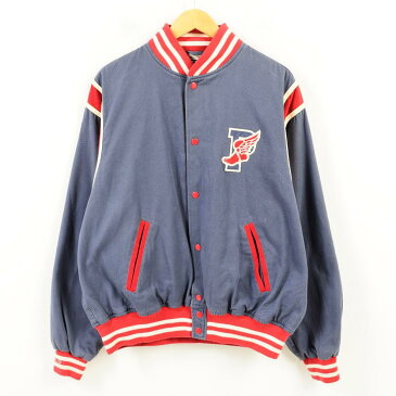 希少レア 90年代 ラルフローレン Ralph Lauren POLO by Ralph Lauren P WING ウイングフット コットンスタジャン メンズXL ヴィンテージ /wat4990 【中古】【n1807】 【180531】【SVTG】