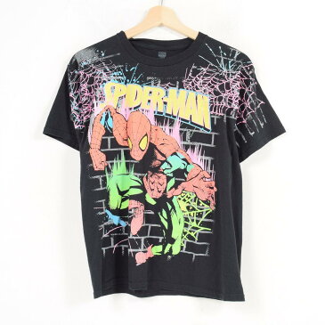 MARVEL Spider-Man スパイダーマン キャラクタープリントTシャツ メンズS /wau6735 【中古】【古着屋JAM】 【180605】【PD191018】【CS2003】【SS2006】