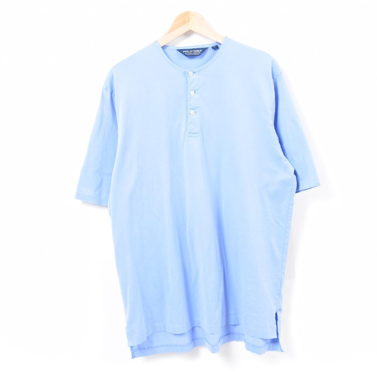 JAMリメイク ラルフローレン Ralph Lauren POLO GOLF ポロゴルフ ノーカラー 半袖 ヘンリーネック ポロシャツ メンズXL /waq6174 【中古】【古着屋JAM】 【180624】【PD191018】【CS2003】【SS2006】【SS2007】【CS2007】【SS2009】【JS2010】【SS2012】【SS2101】【CS2101】