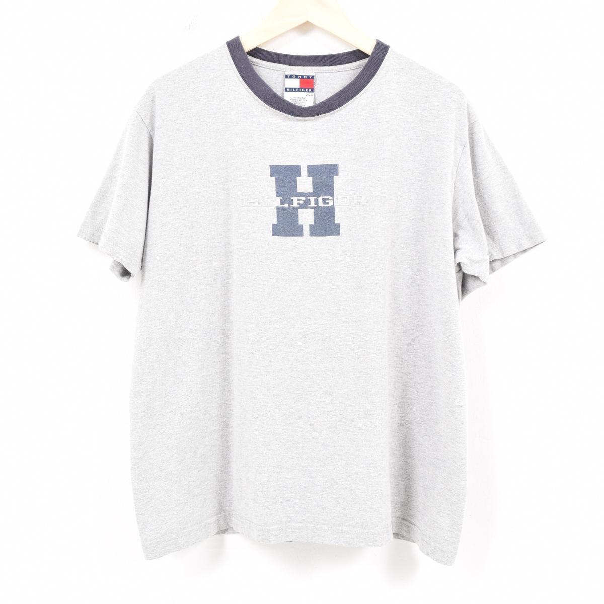 90年代 トミーヒルフィガー Tommy Hilfiger リンガーtシャツ Usa製