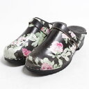 MOHEDA TOFFELN サボサンダル 花柄 スウェーデン製 39 レディース24.5cm /bom6976 【中古】【古着屋JAM】 【180706】【SS1907】