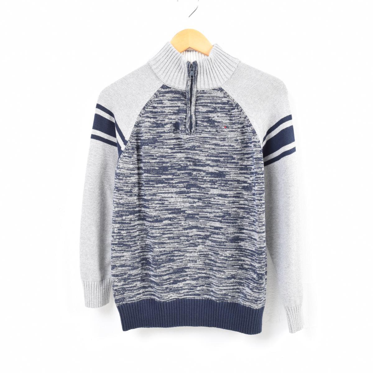 Turtleneck - トミーヒルフィガー TOMMY HILFIGER コットンニットハーフジップセーター レディースM /wav8261 【中古】 【180920】