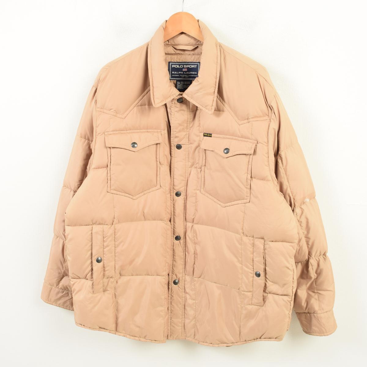 90年代 ラルフローレン Ralph Lauren Polo Sport ポロスポーツ ダウンジャケット メンズl ヴィンテージ Wax6234 Pd Cs03 Ss07 Cs07 Ss09 Js10 Ss2101 Cs2101 Ss2106 ダウン 中綿ジャケット 古着屋jam ジャム