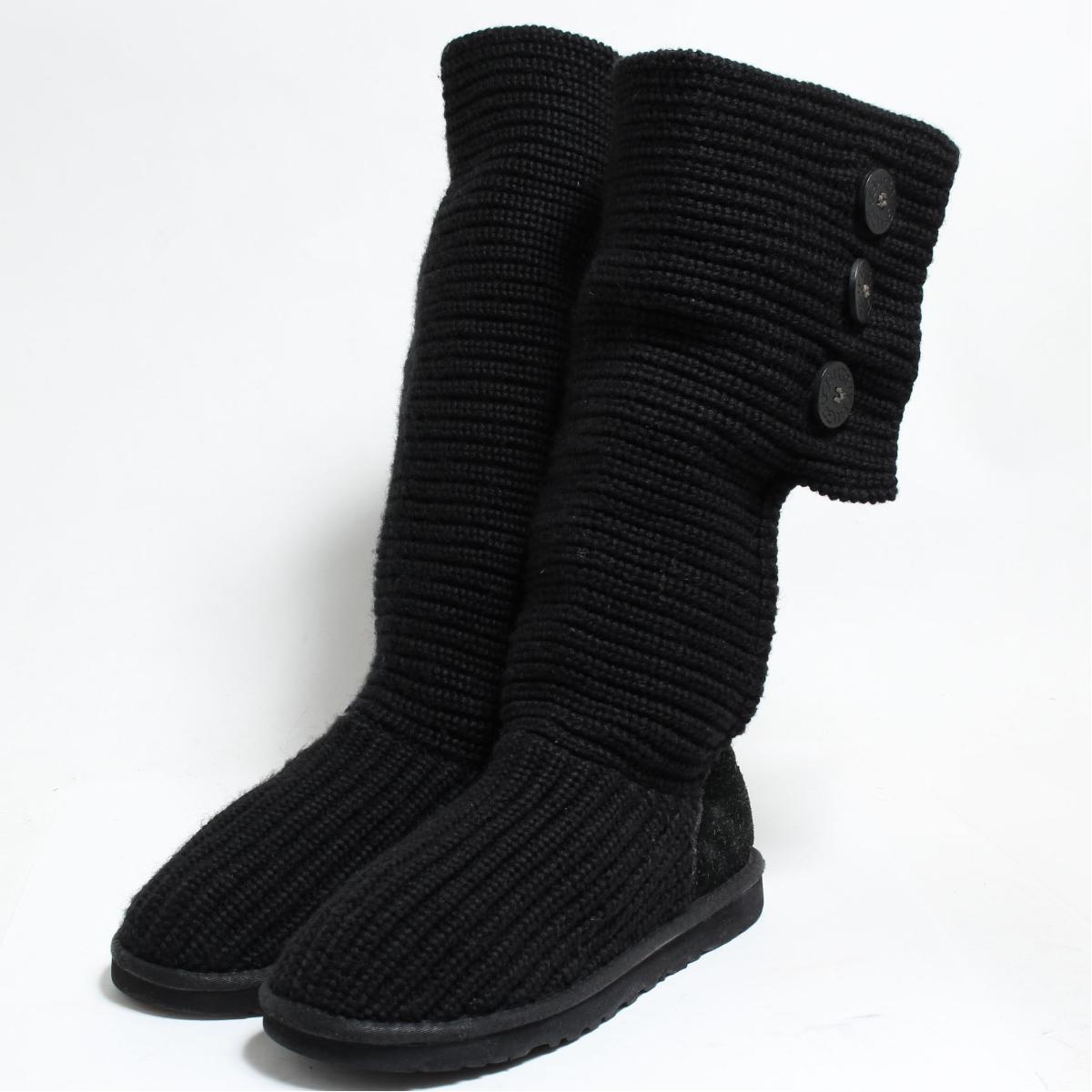 アグ UGG CLASSIC CARDY ニットブーツ US8 レディース25.0cm /bon2690 【中古】 【181015】【SS1901-3】【SS1903】
