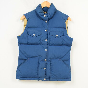 80年代 ザノースフェイス THE NORTH FACE 茶タグ ダウンベスト USA製 レディースM ヴィンテージ /wat3221 【中古】 【181104】